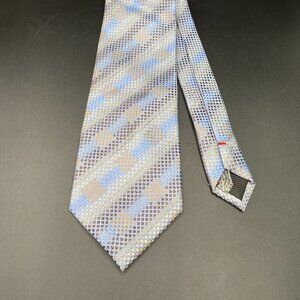 Imani Uomo 100% Microfiber Necktie Handmade Multicolor Geometric Office 60"